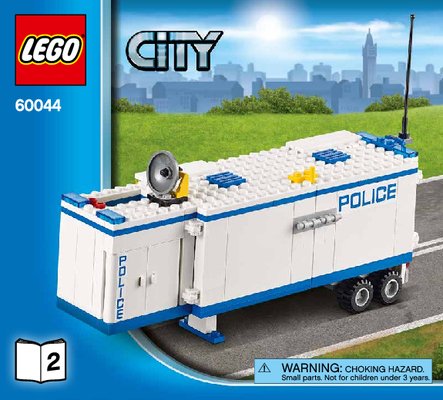 Notice / Instructions de Montage - LEGO - City - 60044 - L’unité de police mobile: Page 1