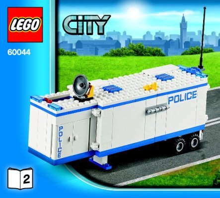 Notice / Instructions de Montage - LEGO - City - 60044 - L’unité de police mobile: Page 1