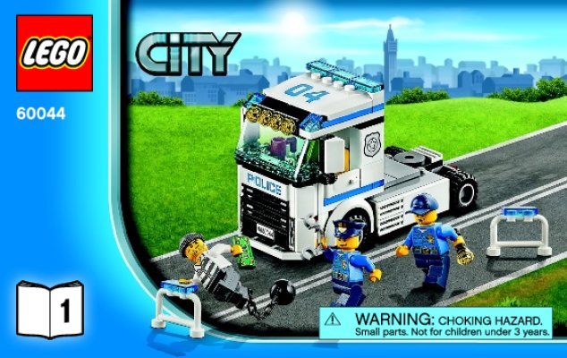 Notice / Instructions de Montage - LEGO - City - 60044 - L’unité de police mobile: Page 1