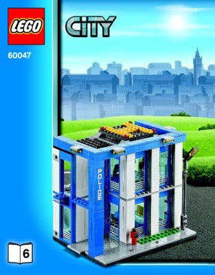 Notice / Instructions de Montage - LEGO - City - 60047 - Le commissariat de police: Page 1