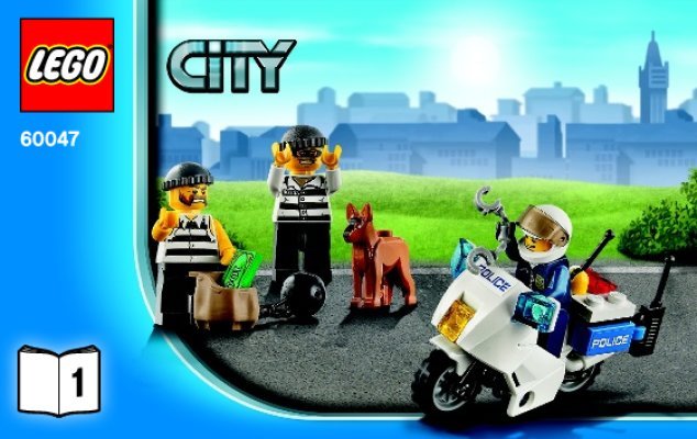 Notice / Instructions de Montage - LEGO - City - 60047 - Le commissariat de police: Page 1