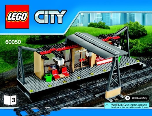 Notice / Instructions de Montage - LEGO - City - 60050 - La gare: Page 1