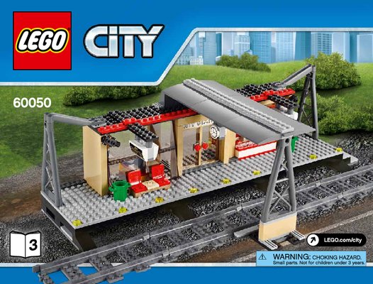 Notice / Instructions de Montage - LEGO - City - 60050 - La gare: Page 1