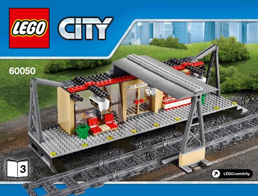 Notice / Instructions de Montage - LEGO - City - 60050 - La gare: Page 1