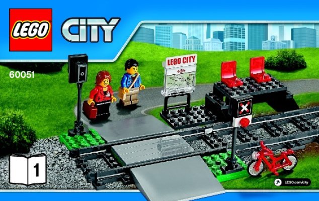 Notice / Instructions de Montage - LEGO - City - 60051 - Le train de passagers à grande vitesse: Page 1