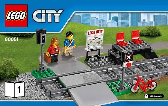 Notice / Instructions de Montage - LEGO - City - 60051 - Le train de passagers à grande vitesse: Page 1