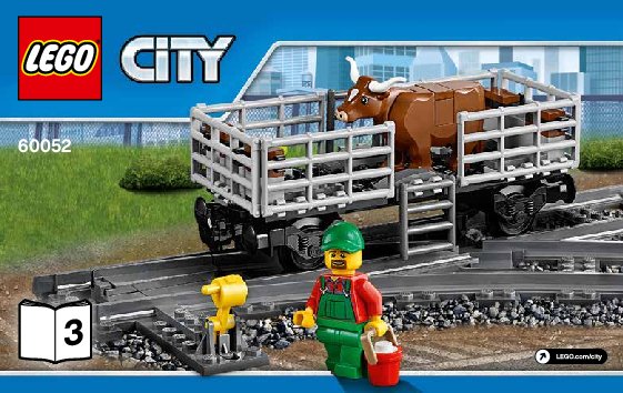 Notice / Instructions de Montage - LEGO - City - 60052 - Le train de marchandises: Page 1