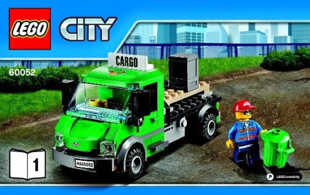 Notice / Instructions de Montage - LEGO - City - 60052 - Le train de marchandises: Page 1