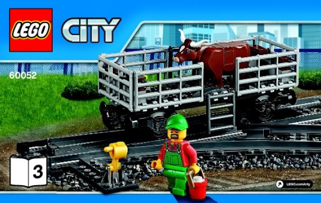 Notice / Instructions de Montage - LEGO - City - 60052 - Le train de marchandises: Page 1