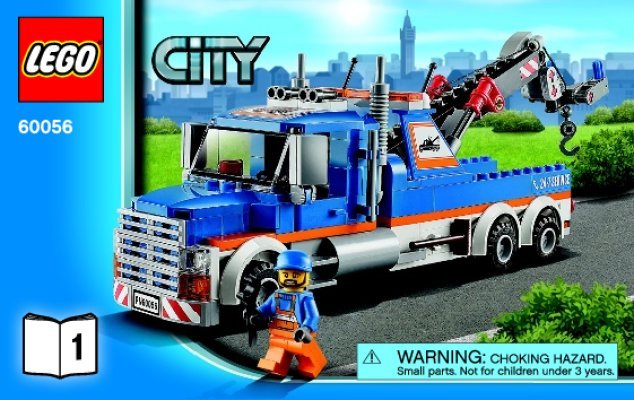 Notice / Instructions de Montage - LEGO - City - 60056 - La remorqueuse de camions: Page 1