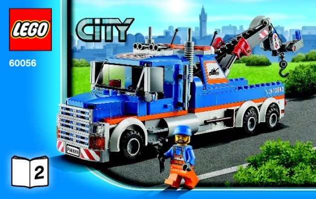 Notice / Instructions de Montage - LEGO - City - 60056 - La remorqueuse de camions: Page 1