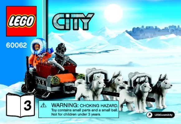 Notice / Instructions de Montage - LEGO - City - 60062 - Le brise-glace arctique: Page 1