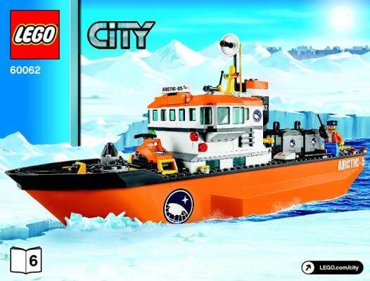 Notice / Instructions de Montage - LEGO - City - 60062 - Le brise-glace arctique: Page 1