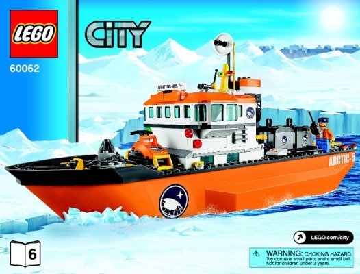 Notice / Instructions de Montage - LEGO - City - 60062 - Le brise-glace arctique: Page 1