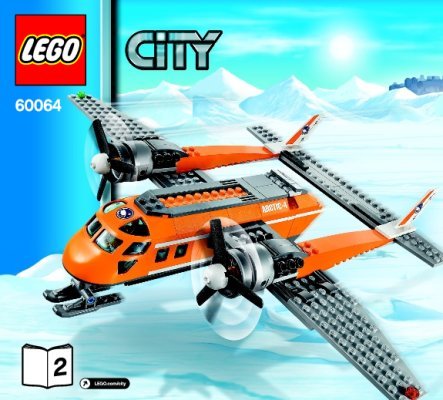 Notice / Instructions de Montage - LEGO - City - 60064 - L'avion de ravitaillement: Page 1