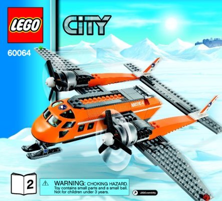 Notice / Instructions de Montage - LEGO - City - 60064 - L'avion de ravitaillement: Page 1