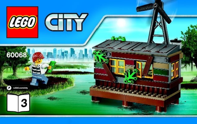 Notice / Instructions de Montage - LEGO - City - 60068 - La cachette des bandits: Page 1