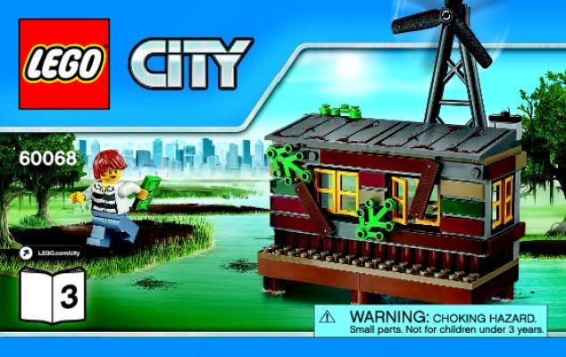 Notice / Instructions de Montage - LEGO - City - 60068 - La cachette des bandits: Page 1