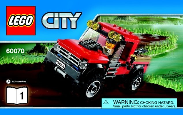 Notice / Instructions de Montage - LEGO - City - 60070 - La poursuite en hydravion: Page 1