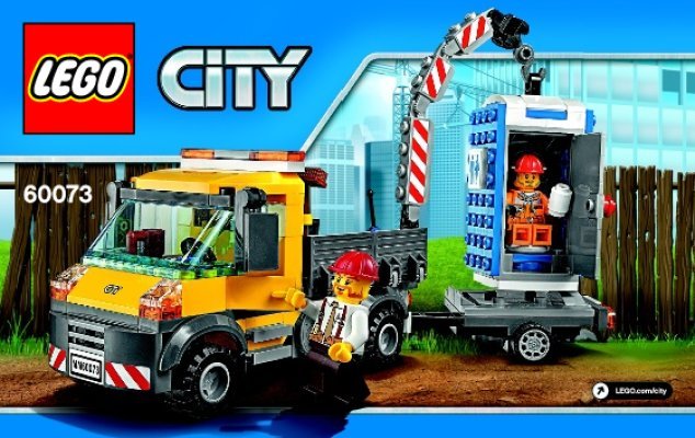 Notice / Instructions de Montage - LEGO - City - 60073 - Le camion grue: Page 1