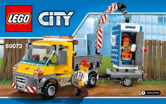 Notice / Instructions de Montage - LEGO - City - 60073 - Le camion grue: Page 1