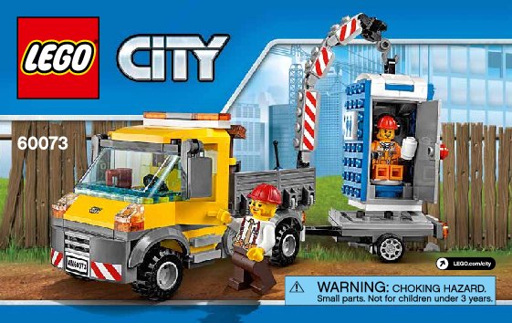 Notice / Instructions de Montage - LEGO - City - 60073 - Le camion grue: Page 1