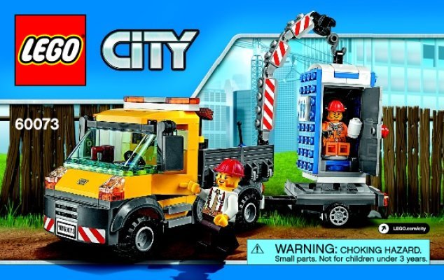 Notice / Instructions de Montage - LEGO - City - 60073 - Le camion grue: Page 1