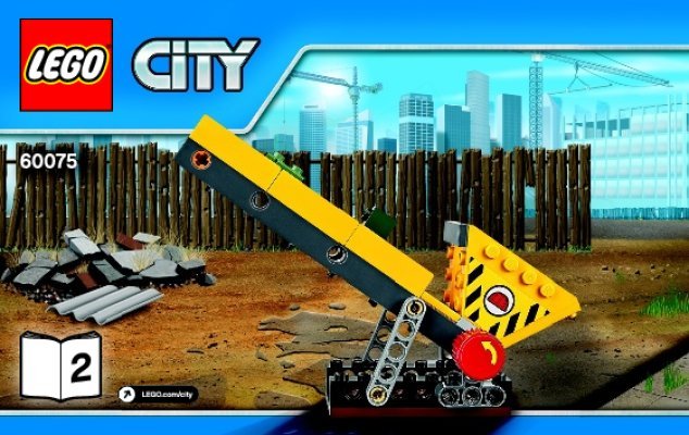 Notice / Instructions de Montage - LEGO - City - 60075 - L'excavatrice et le camion: Page 1