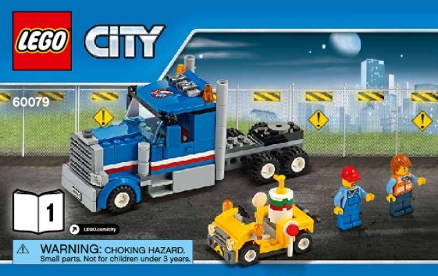 Notice / Instructions de Montage - LEGO - City - 60079 - Le transporteur d'avion: Page 1