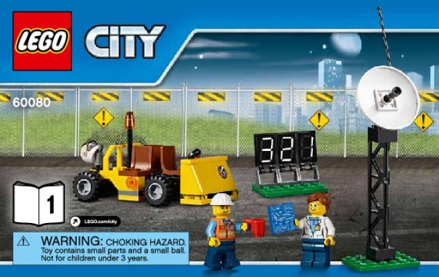 Notice / Instructions de Montage - LEGO - City - 60080 - Le centre spatial: Page 1