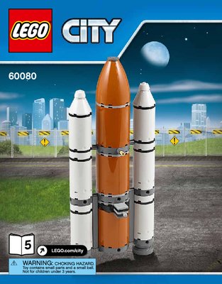 Notice / Instructions de Montage - LEGO - City - 60080 - Le centre spatial: Page 1