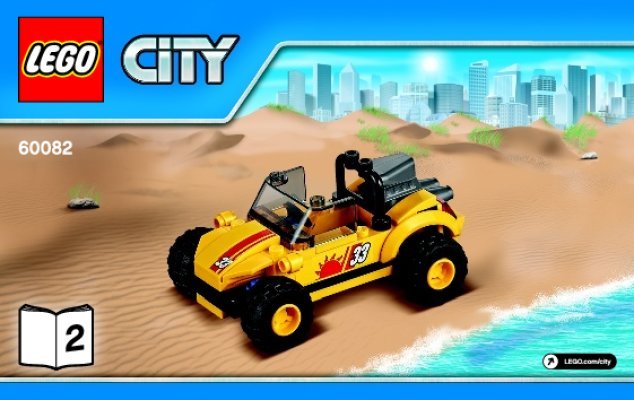 Notice / Instructions de Montage - LEGO - City - 60082 - Le buggy des dunes: Page 1