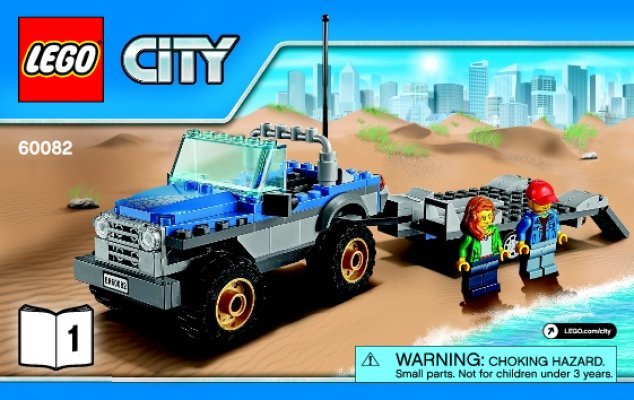 Notice / Instructions de Montage - LEGO - City - 60082 - Le buggy des dunes: Page 1