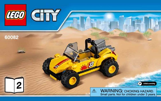 Notice / Instructions de Montage - LEGO - City - 60082 - Le buggy des dunes: Page 1