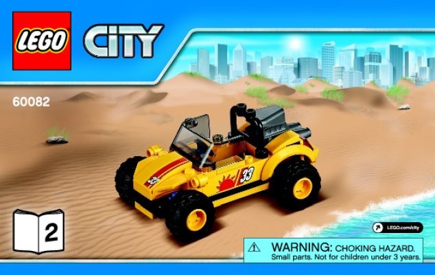 Notice / Instructions de Montage - LEGO - City - 60082 - Le buggy des dunes: Page 1