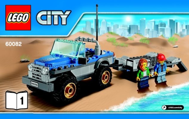 Notice / Instructions de Montage - LEGO - City - 60082 - Le buggy des dunes: Page 1