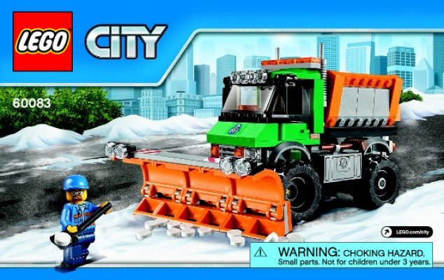 Notice / Instructions de Montage - LEGO - City - 60083 - La déneigeuse: Page 1