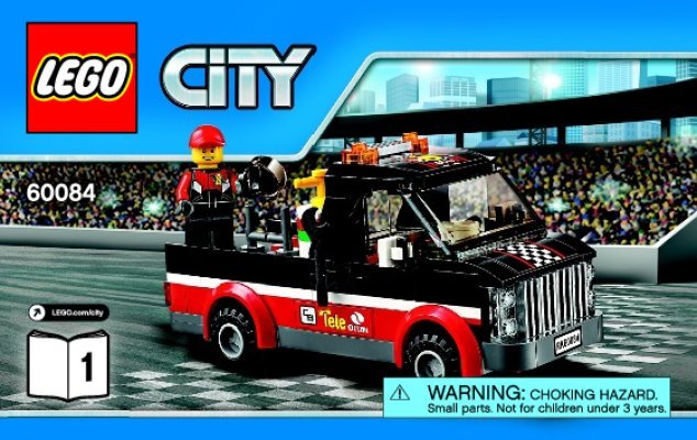 Notice / Instructions de Montage - LEGO - City - 60084 - Le transporteur de motos de course: Page 1