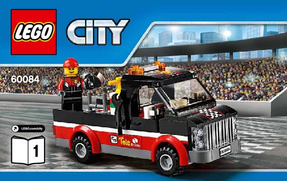 Notice / Instructions de Montage - LEGO - City - 60084 - Le transporteur de motos de course: Page 1