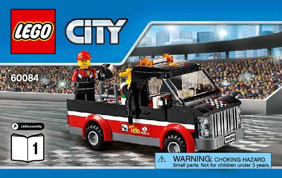 Notice / Instructions de Montage - LEGO - City - 60084 - Le transporteur de motos de course: Page 1