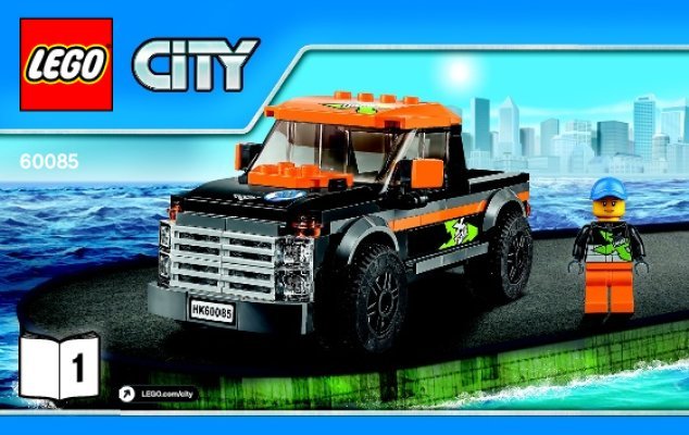 Notice / Instructions de Montage - LEGO - City - 60085 - Le 4x4 avec hors-bord: Page 1