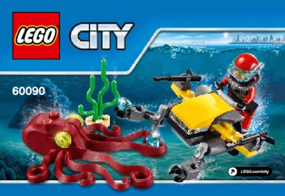 Notice / Instructions de Montage - LEGO - City - 60090 - L'explorateur sous-marin: Page 1