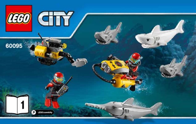 Notice / Instructions de Montage - LEGO - City - 60095 - Le bateau d'exploration: Page 1