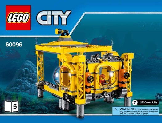 Notice / Instructions de Montage - LEGO - City - 60096 - La base opérationnelle en haute-mer: Page 1