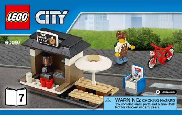 Notice / Instructions de Montage - LEGO - City - 60097 - Le centre ville: Page 1