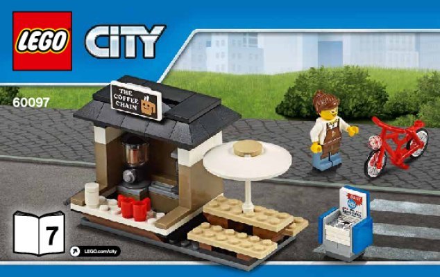 Notice / Instructions de Montage - LEGO - City - 60097 - Le centre ville: Page 1