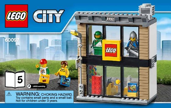 Notice / Instructions de Montage - LEGO - City - 60097 - Le centre ville: Page 1