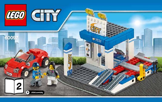 Notice / Instructions de Montage - LEGO - City - 60097 - Le centre ville: Page 1