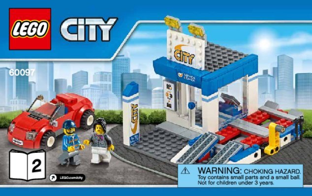 Notice / Instructions de Montage - LEGO - City - 60097 - Le centre ville: Page 1