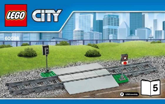 Notice / Instructions de Montage - LEGO - City - 60098 - Le train de marchandises rouge: Page 1